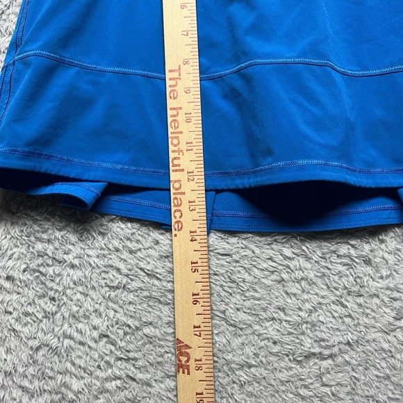 Lululemon Skort Womens 10 Blue Pace Rival Mid Rise Skirt Running Tennis Golf - Picture 11 of 12